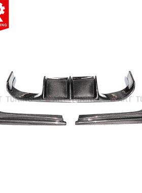 适用于宝马3系F30F35m3款包围专用V款碳纤后唇碳纤后扰流