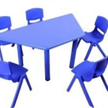 幼儿园专用儿童桌椅梯形塑料桌儿童学习升降桌