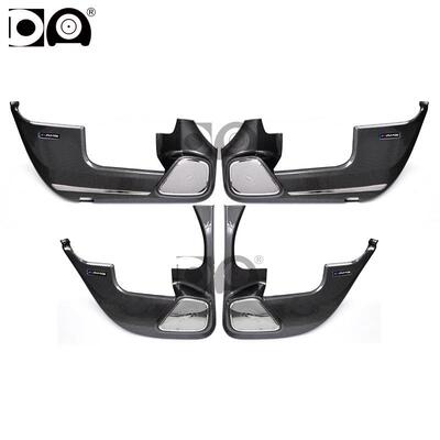 适用梅赛德斯奔驰GLAGLBGLCGLEGLS车门防踢板碳纤纹门板护板