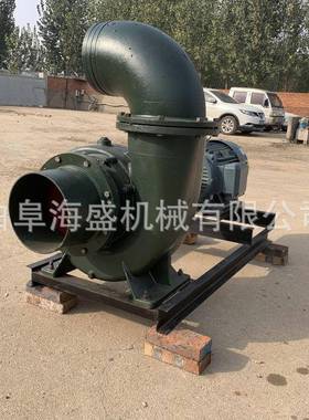 DN30012寸轴连抽水泵排灌排污水泵22千瓦电机带混流泵