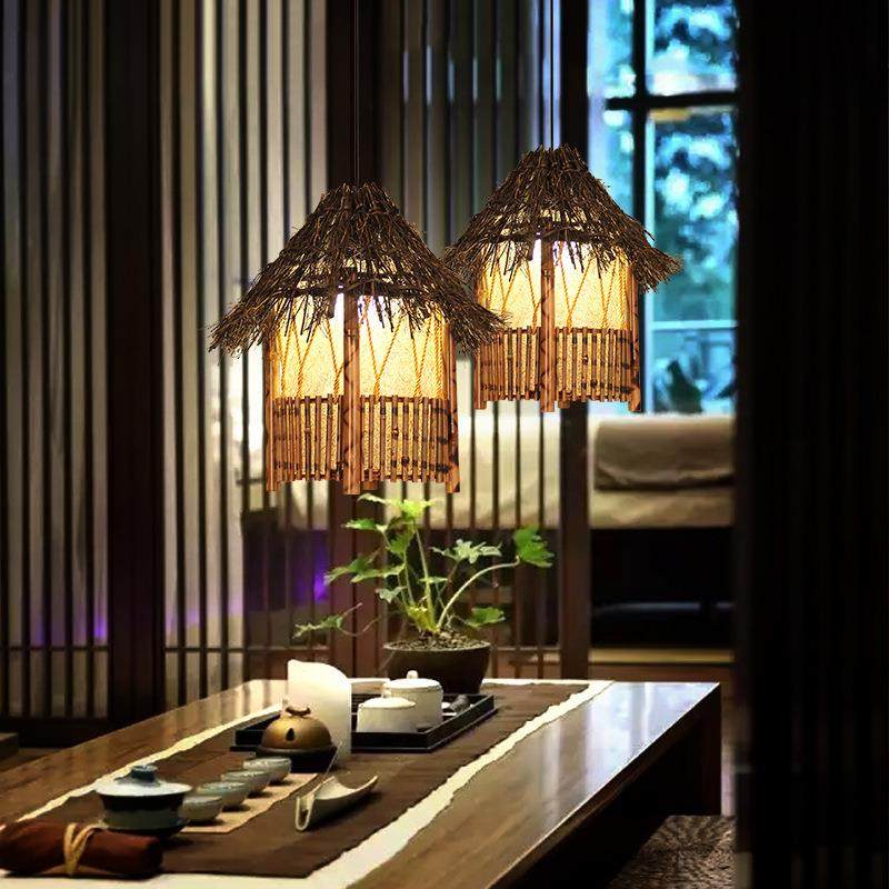 东南亚吊灯创意竹艺吊灯中式日式灯具餐厅客厅阳台过道竹编小灯笼,农用物资,其他肥料,淘宝优惠券,粉丝福利购,淘宝优惠卷