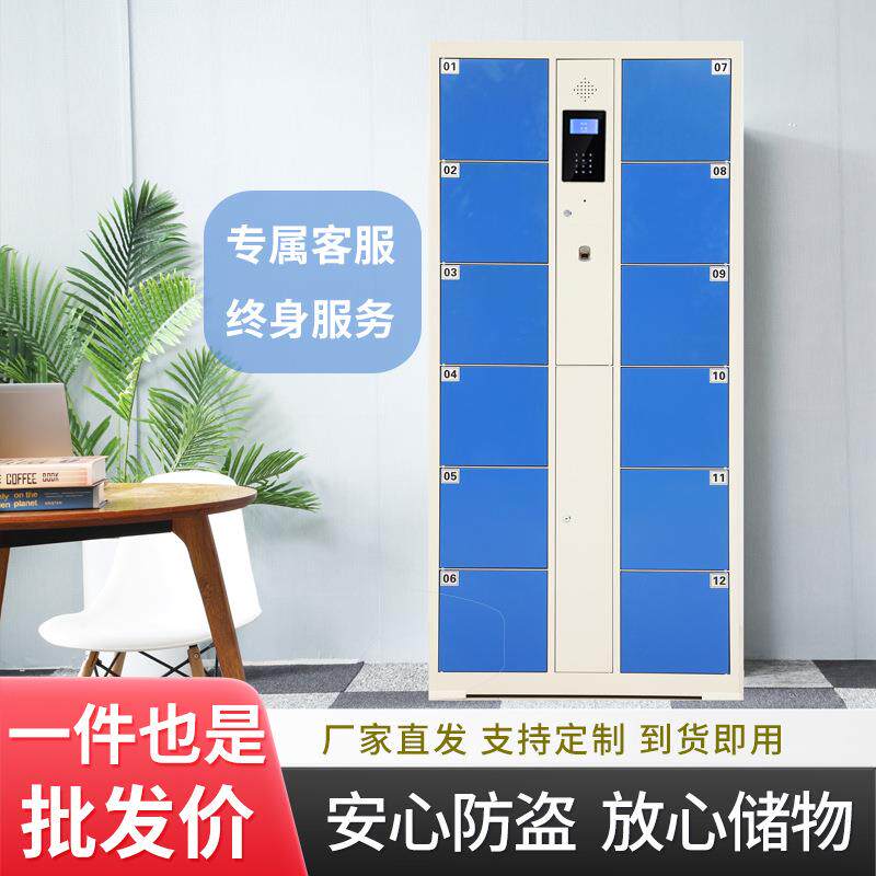 超市商场电子存包柜扫码储物柜智能人脸识别寄存柜智能电子储物柜