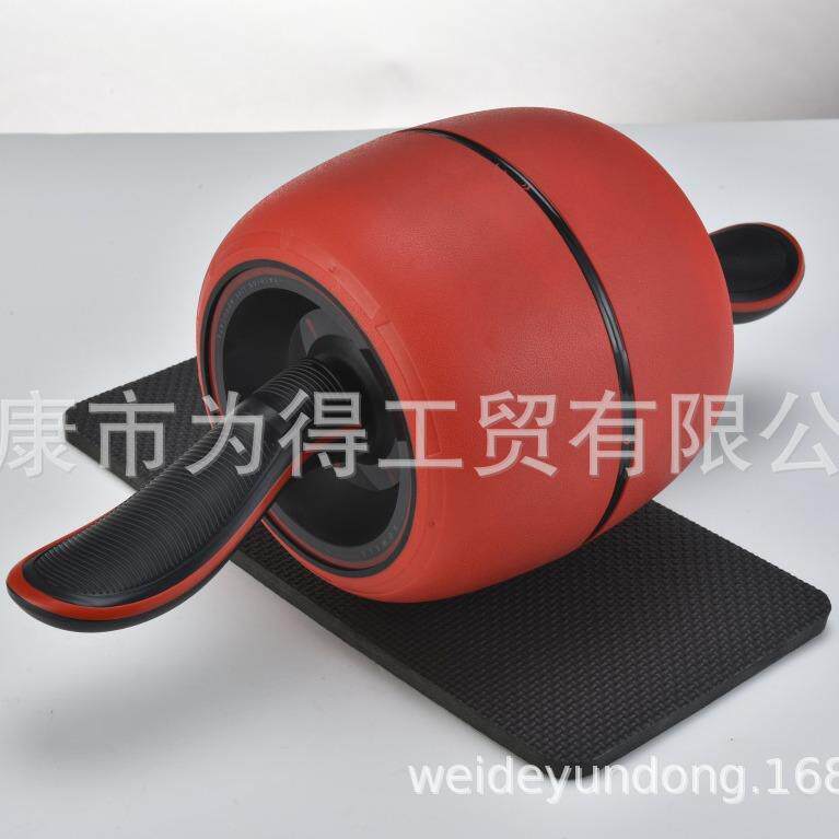 西斯新款腹肌轮钢带回旋健腹轮巨轮静音健身器材家用女士减肚