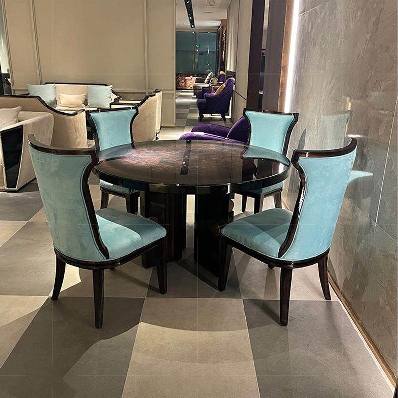 威登家具后现代轻奢圆餐桌椅组合意大利高端树榴面港式圆餐桌,电子元器件市场,其它元器件,淘宝优惠券,粉丝福利购,淘宝优惠卷