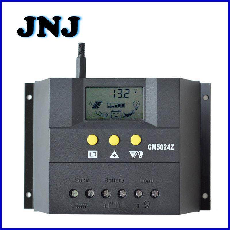 10-80A液晶显示太阳能控制器12V24V系统充放电50A灯控光控