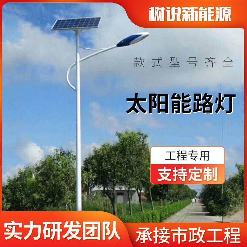 LED市电路灯杆户外市政道路双头双臂LED路灯太阳能路灯