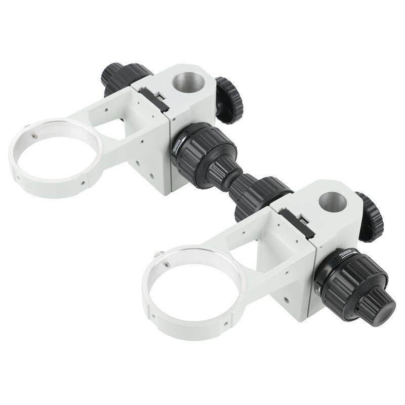 76mm微调镜托三目双目体式显微镜调焦托架32mm25mm立柱孔径