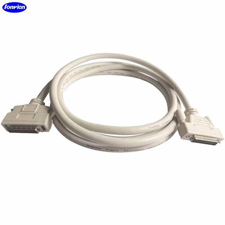 SCSI-HP型-DB50P型转CN型50P公对公高速计算机系统连接线束