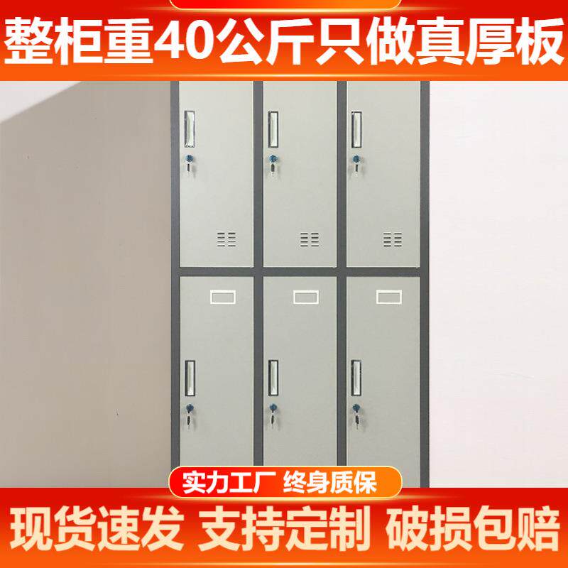 三森沃员工更衣柜铁皮柜现代简约浴室换衣柜宿舍移动门带锁大衣柜