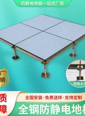 pvc活动抗静电地板防静电地板机房全钢高架空学校hpl地板600*600