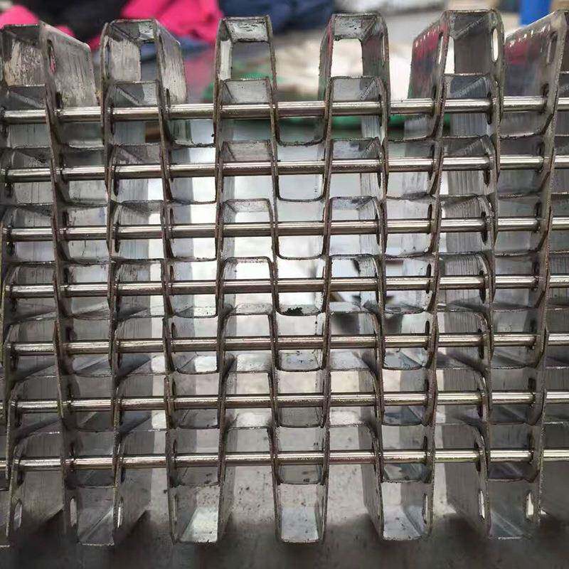 304不锈钢马蹄链网带加工水白菜清理用网带链片式U型马蹄链