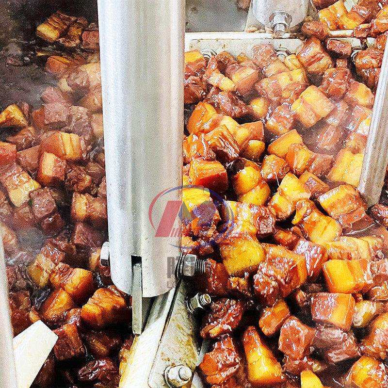全自动食堂炒菜设备红烧肉酱不锈钢炒锅大型蒸汽卤肉锅生产