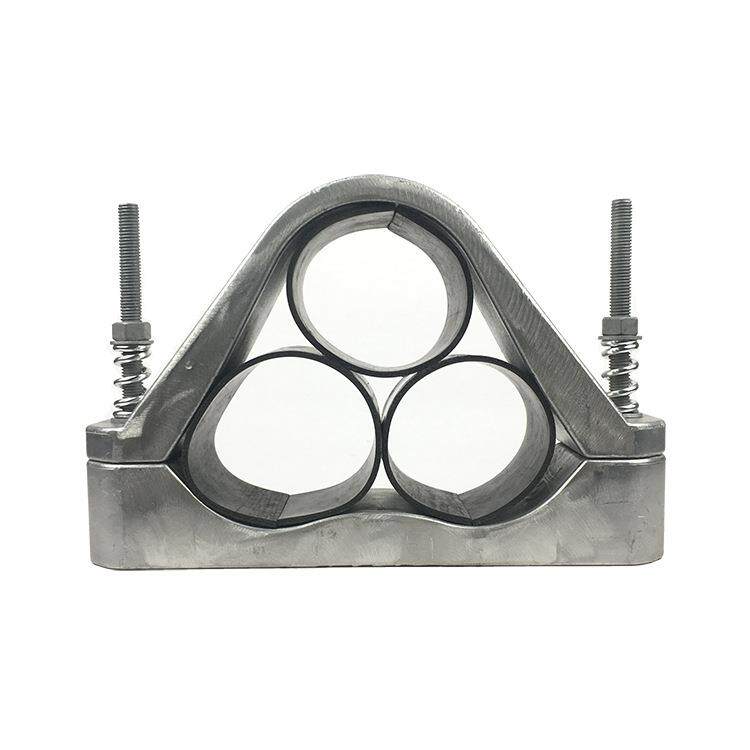 JGP-5H电缆抱箍铝合金高压电缆固定线夹卡玛卡箍电力金具220KV