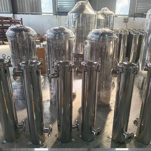 双联袋式过滤器 不锈钢材质 304 牛奶 糖浆豆浆蜂蜜果汁 精密过滤