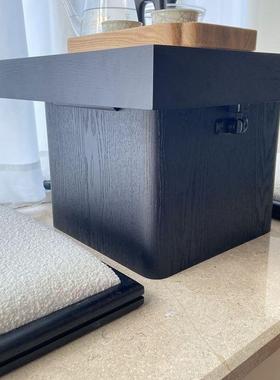 飘窗实木小桌子卧阳CQV矮桌炕榻榻米茶桌黑胡桃桌木台茶桌几可室