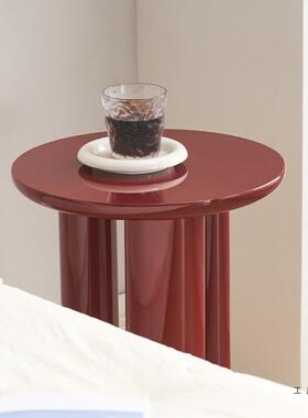 网红客头厅985形茶几约艺术沙发边几轻圆简奢角几现代风卧室床小