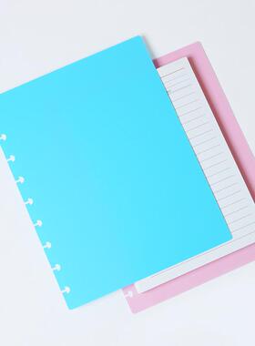 ringnote笔记本面4笔替换封蘑菇孔PP记本封面A彩色备156用封面