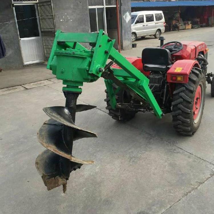 园林绿树化栽道路机建设打桩挖坑机拖机打拉KSU孔机