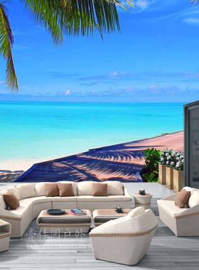 JT3VVA37#户外L藤简沙发组合室客厅藤椅沙发阳台休闲外仿藤条沙发