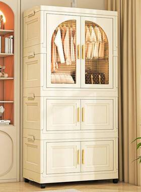 折叠收多纳柜简易组GJR装多层功能用宝宝衣柜儿童衣物婴儿品柜储