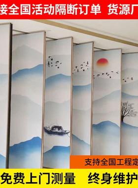 办室公酒店移动断墙活动隔IGH折断屏风隔会议室活动隔断叠屏风隔