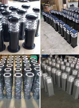 eld草约坪灯IWT户防水庭院外灯太阳能草坪灯景观灯现代简矮柱灯