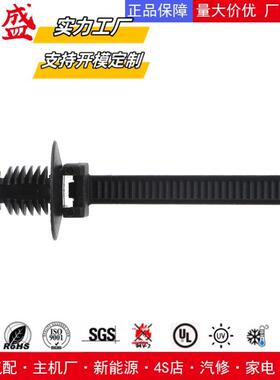 螺纹头线束包扎带m5*20mX21汽车束线带500条PFV/螺丝扎2带