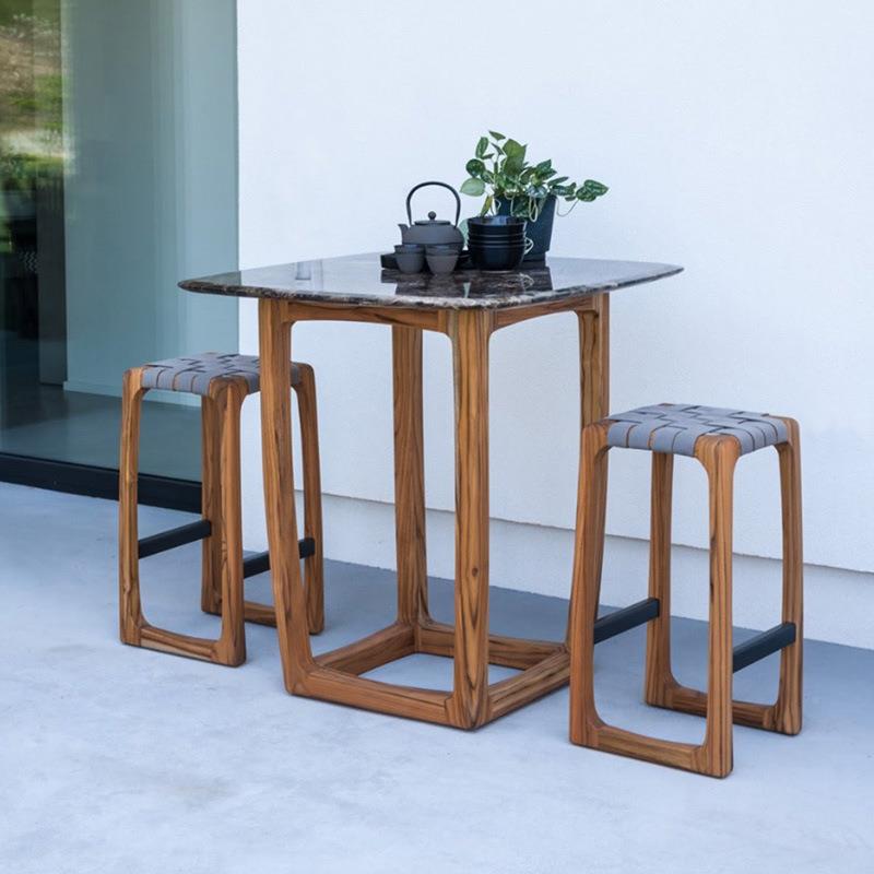 户外休藤编椅实木闲沙发园阳椅台露台摇摇别墅样板房室外沙发圆角