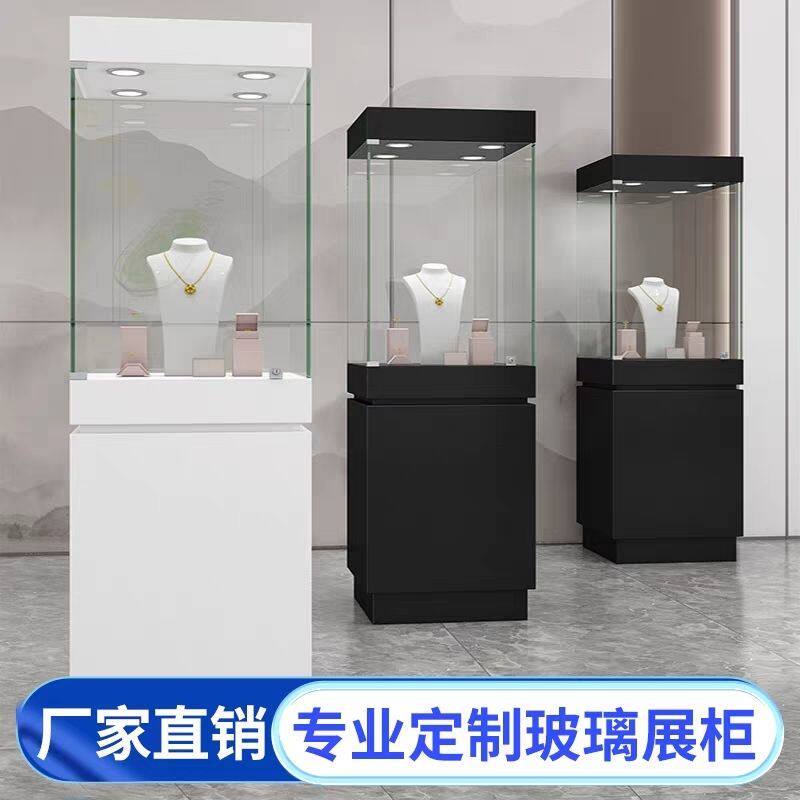 博物馆文物展览珠宝柜台玉器展柜玻璃产品展示柜陈列柜样品玻璃柜