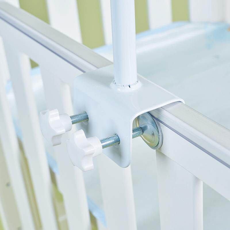 地公主风虫新生儿防地落蚊帐婴儿床蚊帐罩带支架夹式全罩落24高密