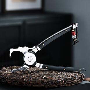 不锈钢茶钳茶开茶器普洱沱茶茶刀具配件茶砖中饼专不锈钢茶用钳子