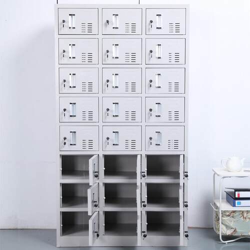 无985尘车间工厂员工储物柜柜鞋锁卷24门分层更衣柜带柜资料档案