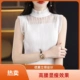 冬季 新款 高端时尚 针织打底吊带背心内搭木耳边无袖 镂空上衣