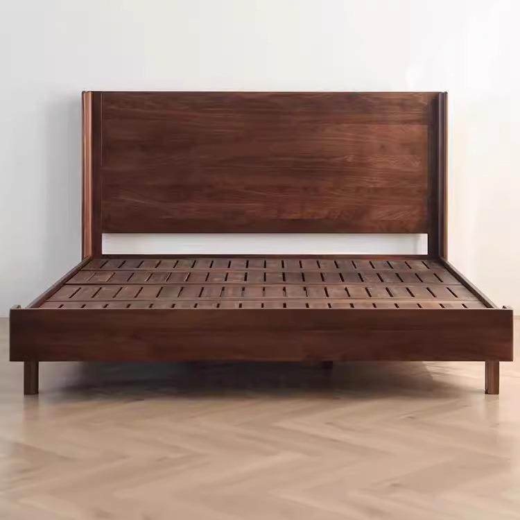 北美黑胡桃木实木床现代简约轻奢主卧高靠背双人床樱桃木1.8米床,纺织面料/辅料/配套,纺织机械配件,淘宝优惠券,粉丝福利购,淘宝优惠卷