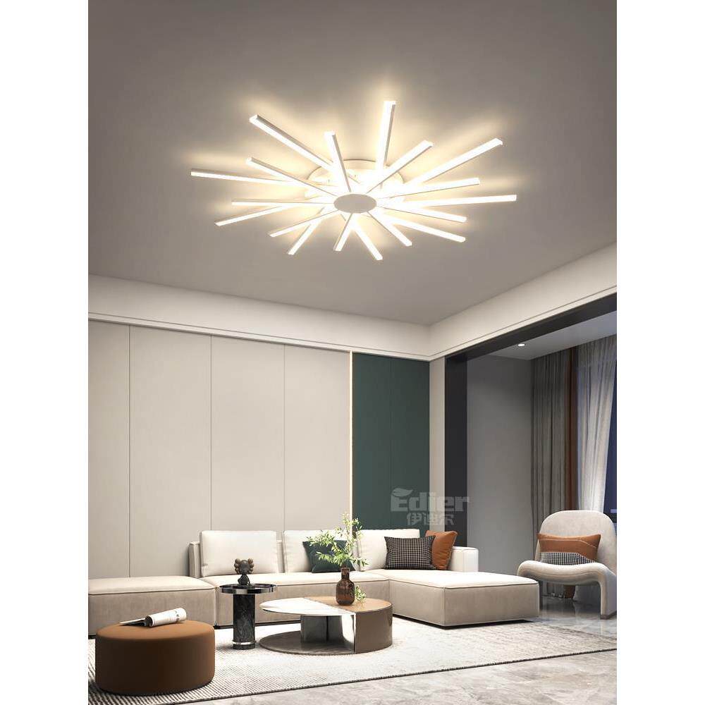 客厅灯简约现代大气家用主灯极简卧室餐厅led吸顶灯2023新款灯具