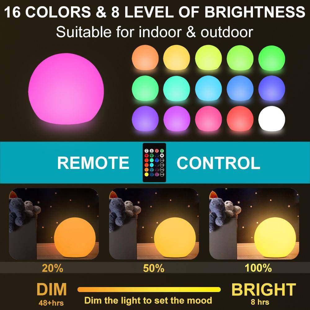 款遥控七彩LED圆球灯发光滚塑小夜灯户外防水泳池玩具漂浮灯,畜牧/养殖物资,畜牧/养殖器械,淘宝优惠券,粉丝福利购,淘宝优惠卷