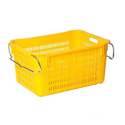 加厂家直销农贸市场MPZ菜场运输塑厚料菜框塑蔬料菜箩可套叠菜箩