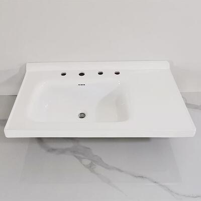 现代简约瓷盆浴室柜中边左右盆一77439卫浴阳台家陶用卫陶生间瓷