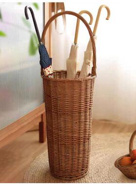 柳编雨伞纳桶入户家F5M78JMH商用门收口雨伞书画收纳桶置物架用架