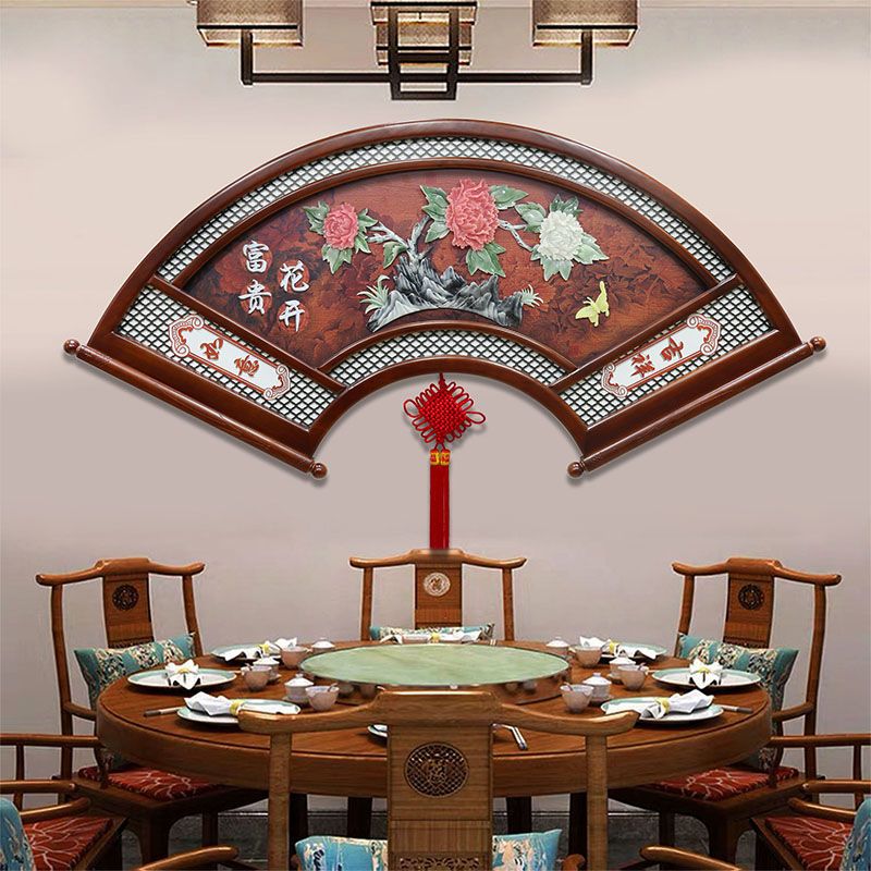 客厅装饰画电视沙发手工壁画新中式餐厅玄关卧室高档走廊仿古挂画