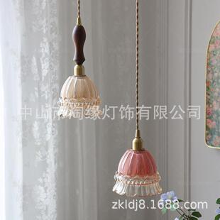 日式简玻璃约小吊现代法式园田吧台过道灯958入户橱窗卧室床头灯