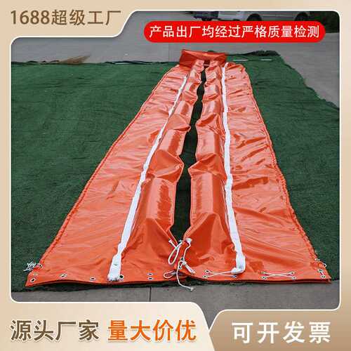 固体浮子式PVC围油栏 油污海藻垃圾围控围挡 港口油水分离设备