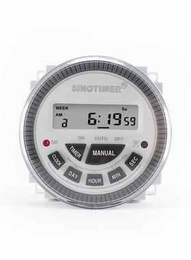 秒控小型数显7天周定时开关定时器可更换电池版 10A TM-619sH