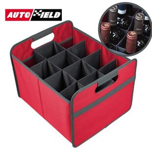 车载红酒收纳箱六支装通用6瓶12瓶装红酒瓶酒杯收纳箱手提红酒袋