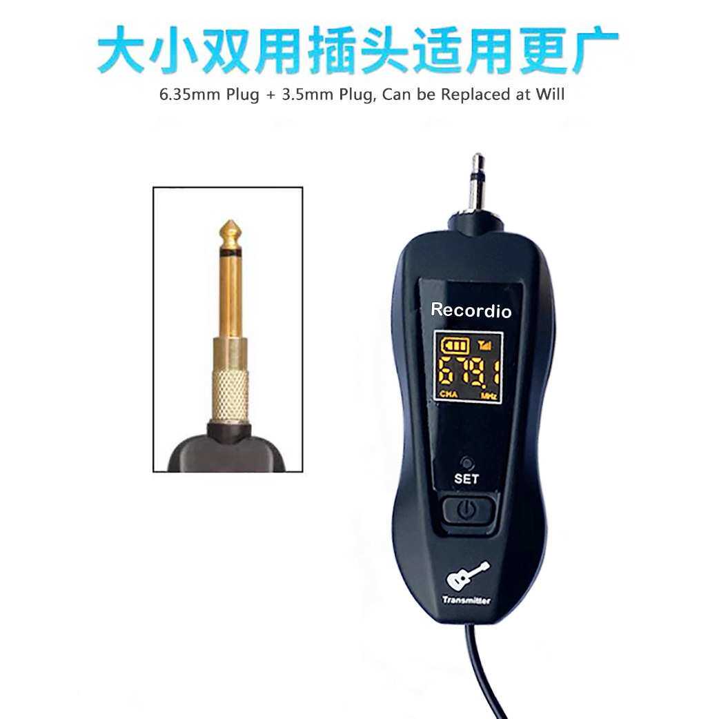 吉他无线乐器麦厂家直供穿墙发射接收器乐器音频收发器无线发射器