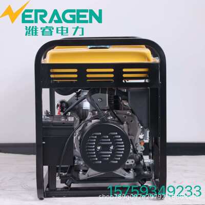 柴油发电机组家用220V单相3/5/6/8千瓦/10KW三相低噪音380V双电压