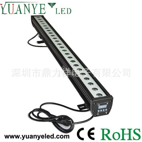 100W舞台跑马洗墙灯 100W内置高压DMX512按键显示窗舞台洗墙灯