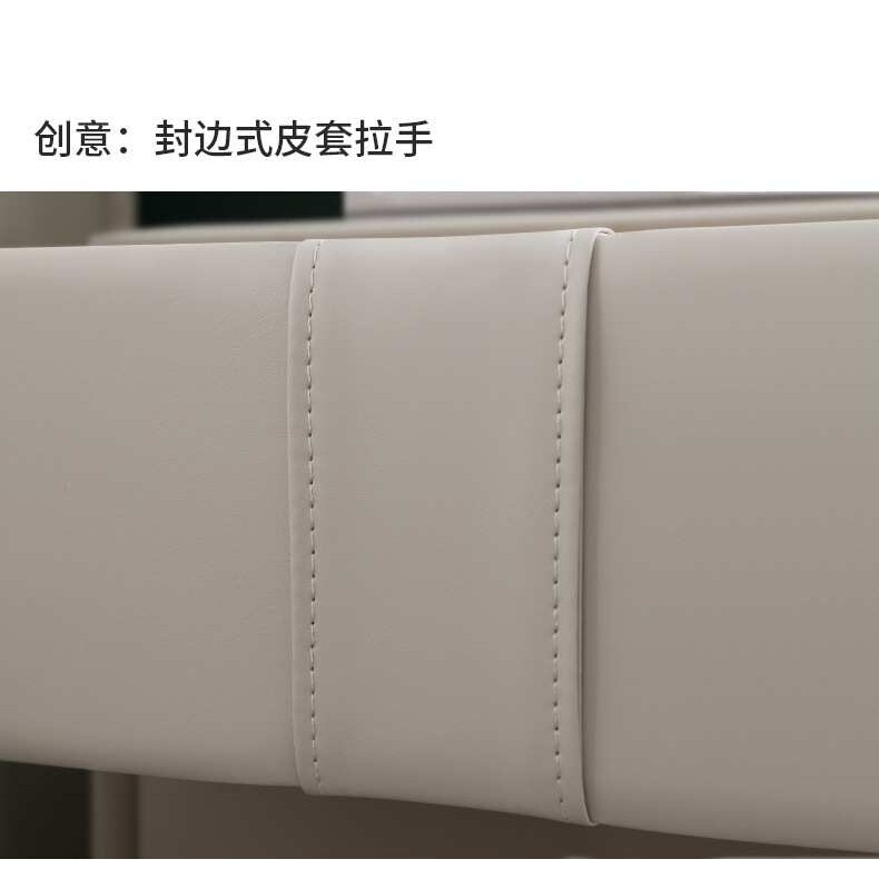 实木床头柜抽屉皮布床头柜随床面料皮色配套
