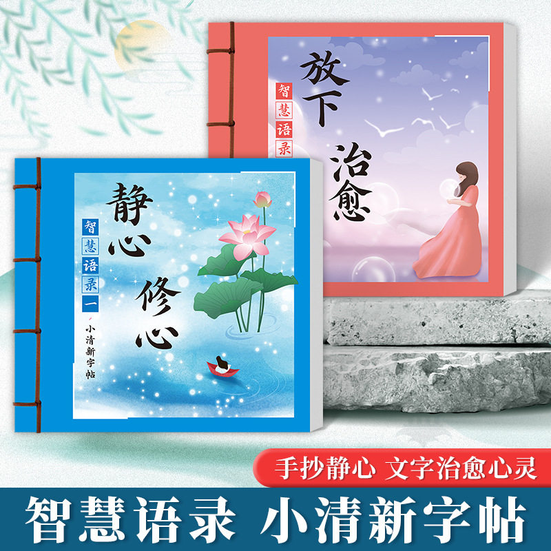 【智慧语录】静心修身养性成人正能量励志手写临摹楷书练字帖zy