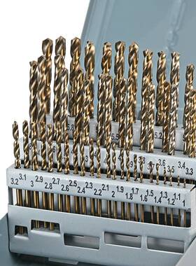 5高1csp麻花EAG钻头51件套1-6mm手电钻铁板金属钢打孔速含钴钻组
